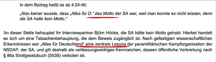 Alles für D Motto Losung